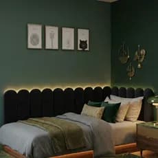 Kit Cabeceira Nuvem Estofada De Cama Casal Box Queen King Solteiro Promoção Envio Rapido