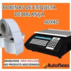 Etiqueta Térmica 40x40 Para Balança De Peso Kit 5/12/32/40 Unidades Promoção Qualidade Unica