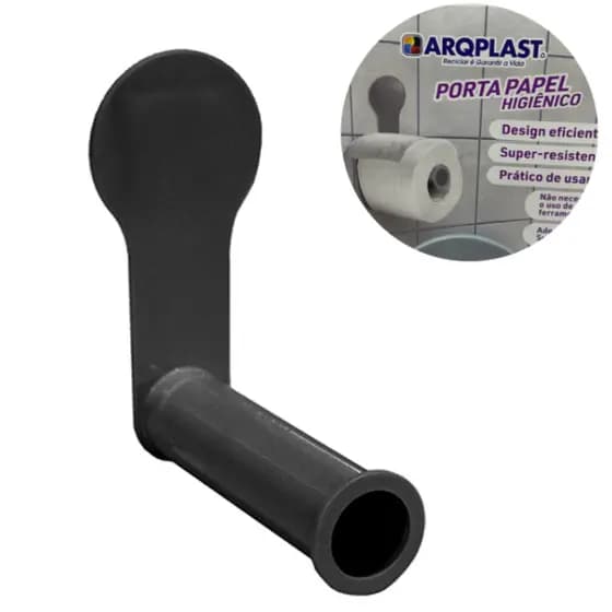 Porta Papel Higiênico de Parede Com Adesivo para Banheiro Arqplast 25959PM