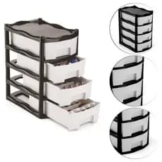 Organizadora Necessaire Para Esmaltes e Batons 4 Gavetas Ref: 832 INJEPLASTEC