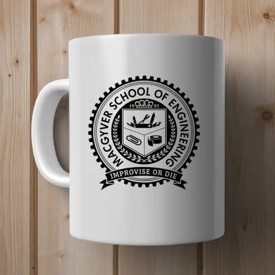 Caneca Personalizada Macgyver Profissão Perigo Magaiver 350ml envio imediato