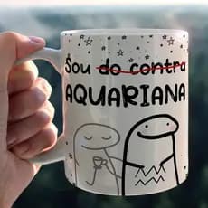 Caneca Flork signos Aquário Aries Câncer Capricórnio Escorpião Gêmeos Leão Libra sagitário Touro virgem