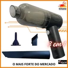 Aspirador De Pó Automotivo Linha Premium Portátil 3 em 1 Multifuncional Carro e Casa