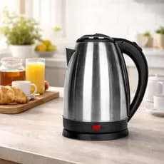 Chaleira Elétrica Inox 1,8 Litros Desligamento Automatico Base 360 Ferve Água Rápido Chá Café