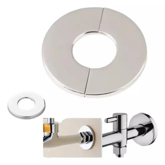 Acabamento para Torneira e Chuveiro em Aço Inox Auto-adesivo Pronto para Uso 24mm 28mm 35mm