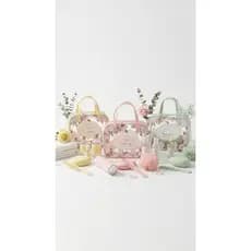 Necessaire Transparente Com Kit 5 Peças Porta Escova Porta Sabonete Pente E Esponja Ideal Para Viagens