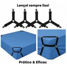Kit 8 Prendedores De Lençol Triangular Ajuste Firme Qualidade Superior Para Todos Colchões E Camas Infantil E Adulto Nov