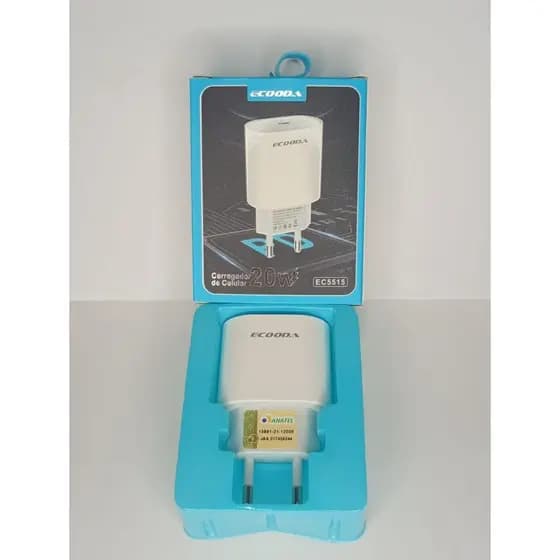 carregador Ecooda 20W tipo -C