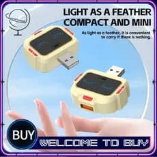 Conversor De Voz USB Inteligente , Luzes De Tomada , Controle Em Inglês , Estação Doca De Expansão , Extensor De Interfa