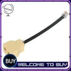 Para Telefone 50CM RJ12 6P6C Acoplador 2 Vias RJ11 Cabo Divisor Adaptador Adequado