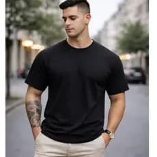 Camiseta Masculina Basica Lisa 100% Algodão dia dia confortável