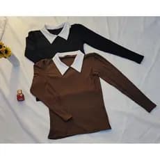 Blusa manga longa feminina para frio ou segunda pele malha canelada