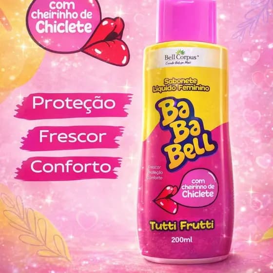 Sabonete Liquido feminino BabaBell Tutti_Frutti