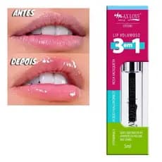 Gloss Max Love 3 em 1 -Vitamina E _Acido Hialurônico_Rosa Mosqueta