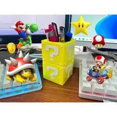 Porta Caneta -Porta Escova de Dente -Personalizado Mario Bross