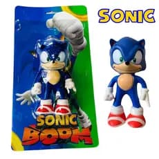 Boneco Sonic Vinil 17cm Brinquedo Infantil Presente Menino