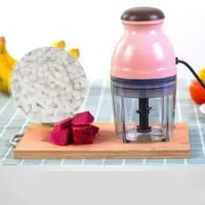 Processador de Alimentos Elétrico 110V 700ml Cortador Triturador Legumes Frutas Verde Cozinha
