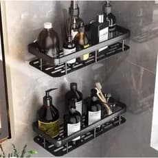 Suporte De Shampoo Prateleiras De Banheiro Cozinha Sem Furo Premium