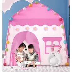 Barraca Infantil Rosa Flor Grande 1.3M Menina Princesa Presente Crianças