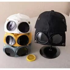 Boné De Beisebol Com Óculos De Sol Falsos , Proteção Solar , Verão , Macio Para Corrida , Caminhada , Pesca Vários cores