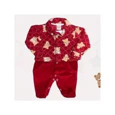 Macacão bebê-Bordado-Roupa de frio bebê-Macacão bebê menino-Roupa de bebê menino-Macacão plush bebê