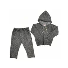 Conjunto Moletom Menino Bebê Blusa de ziper e capuz com Calça com Bolso - Flanelado - Roupa bebê