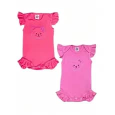 Body Babadinho Bordado - Body Bebê Menina - Baby Bee