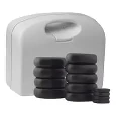 Kit 13 Pedras Quentes Vulcânicas Corporal Para Massagem Facial Corporal Forma Livre Estek