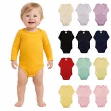 Kit 5 Body Bebê Manga Longa Suedine Minimalista Unissex 100% Algodão  Inverno Enxoval Recém Nascido