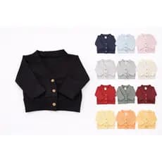 Casaquinho Bebê Cardigan Infantil em Algodão Egípcio Luxo | Conforto, Estiloso Inverno Proteção UV