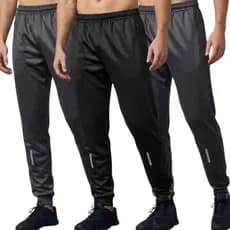Kit Calça Chimpa Academia Masculina Adulta Com Bolso Zíper Flanelada Jogger Quentinha Promoção