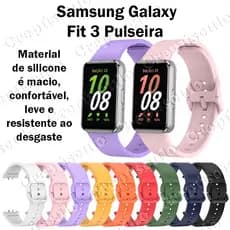 Pulseira SIlicone para Samsung smartwatch Galaxy Fit 3 SM-R390