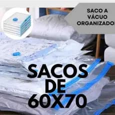 Kit com 4 Sacos a Vacuo Compressor Bolsa a Vácuo Guarda Roupas e Edredom Salva-Espaço com Compressão