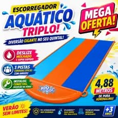 Escorregador Inflável Toboágua Skibunda Tapet Água Splash Jatos Diversão Infantil Quintal Esquibunda