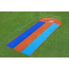 Escorregador Inflável de Água Grande Tapete Infantil Brinquedo Aquático com Chafariz e Piscina Interativa Escorrega