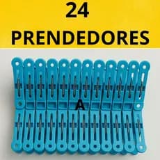 24 Prendedores de Roupa Resistente Para Varal Lavanderia AZUL