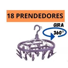 1 Varal De Calcinha Cueca Meia Com 18 Prendedores Lavanderia Secagem