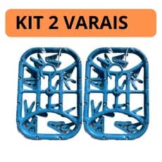 Kit 2 Varais AZUL Calcinha Cueca Meias Com 16 prendedores Cores Sortidas