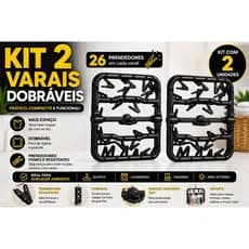kit C/ 2 Varais de Calcinha Com 26 Prendedores Dobrável Roupa Íntima Cuecas Calcinha Meias