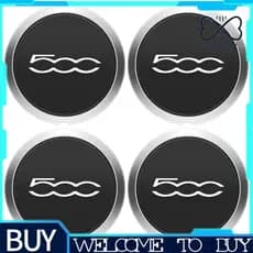 4Pcs 133mm Hubcap Para Fiat 500 Conjunto De Tampas De Cubo De Roda Central 68078419AC 68078421capa De Pó Ac 51884863