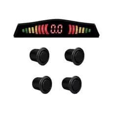 Sensor Estacionamento Ré 4 Sensores Cor Preto Display Dlux