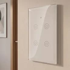 Interruptor Inteligente Tuya Touch WiFi 4 Teclas T4US