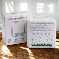 Mini Interruptor Inteligente 2 Canais Wifi Tuya Smart B202