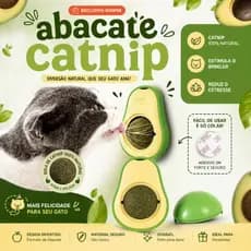 Abacate Catnip Brinquedo Interativo para Gatos