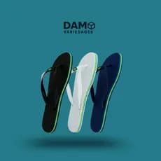 Kit 5 pares de Chinelo liso Unisex