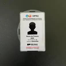 Crachá Ciptea Impressão + Porta Crachá | Identificação TEA