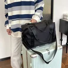 Bolsa Fashion Saco Simples de Lona Saco Horizontal de Grande Capacidade Saco Horizontal
