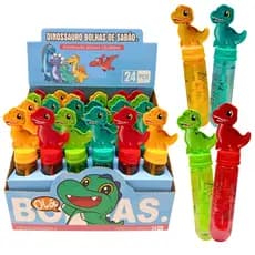 Kit 24 Bolinha de Sabão Dinossauros Brinquedo Bolha de Sabão Lembrancinha Aniversario Prenda Atacado