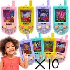 Kit 10 Jogo Brinquedo AquaPlay Controle Game Telefone Celular Brinquedo Educativo Lembrança Atacado