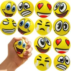 Kit 12 Squishy Bola Bolinha Anti Stress Massagem Fisioterapia Terapêutica Brinquedo P Apertar Espuma